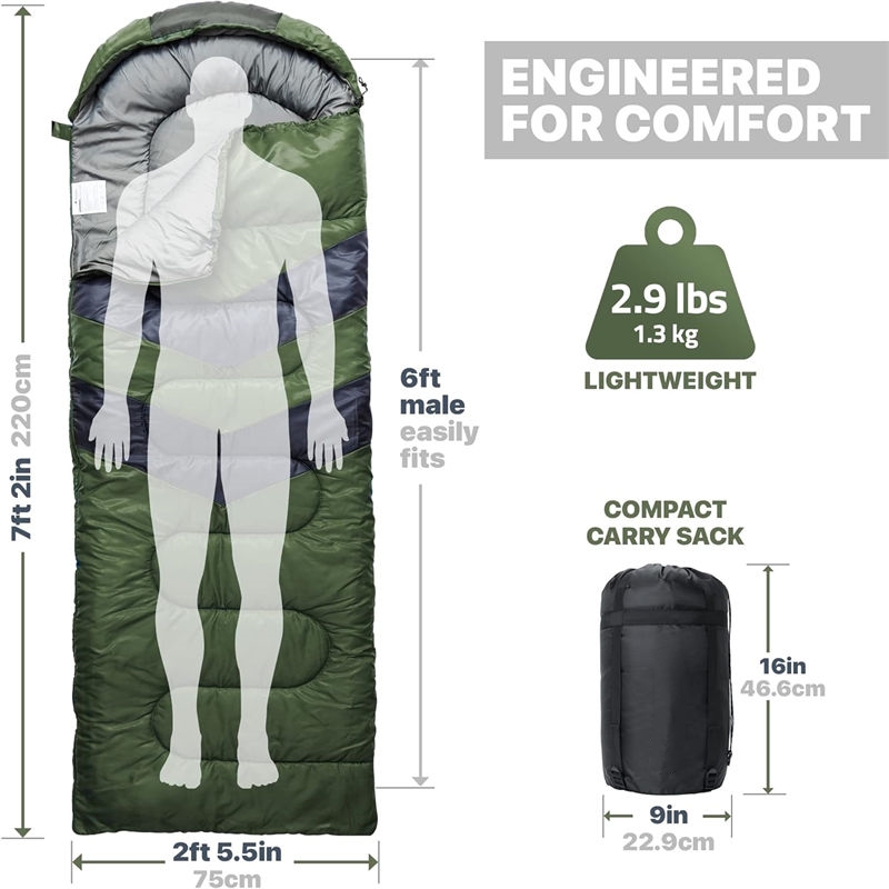 220cm*80cm waterproof sleeping bag