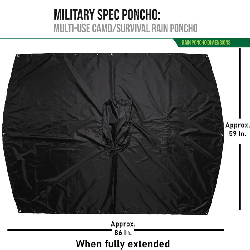 Heavy-duty Poncho Liner with Grommets
