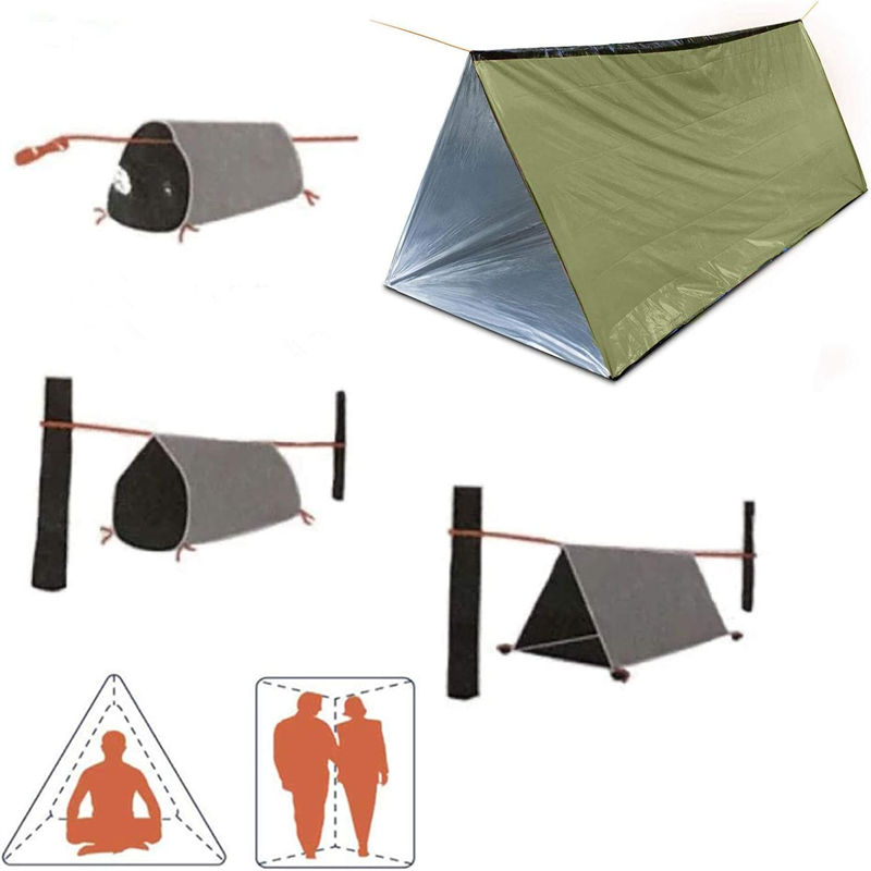 PE material 94 × 70 inch Emergency tent