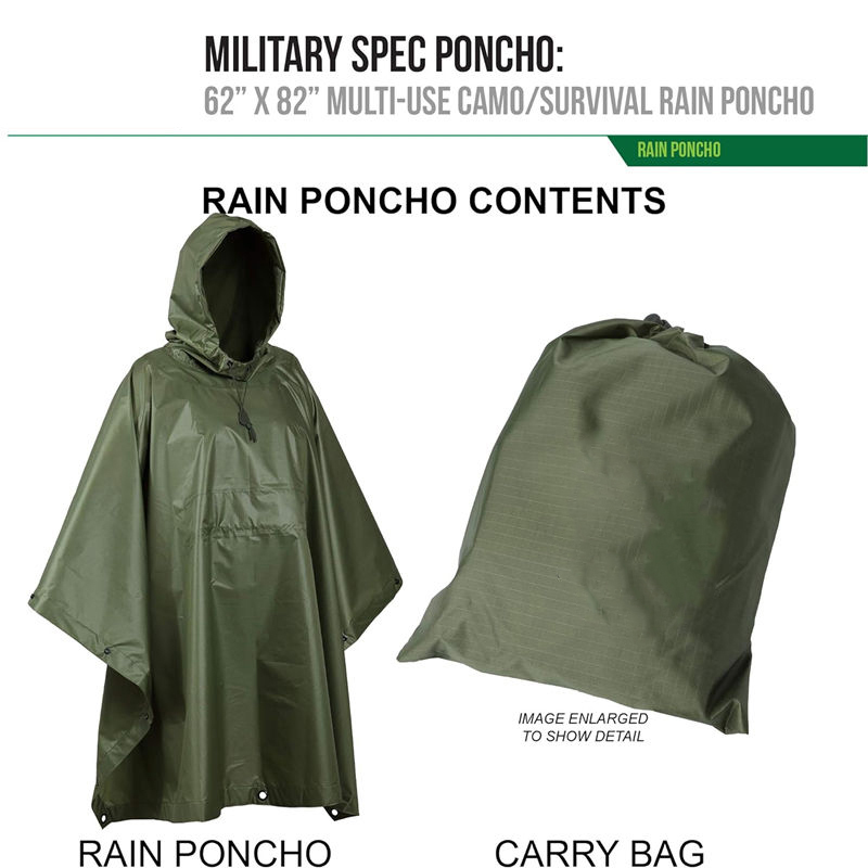 Disaster Cover Hammock Rain Poncho Liner