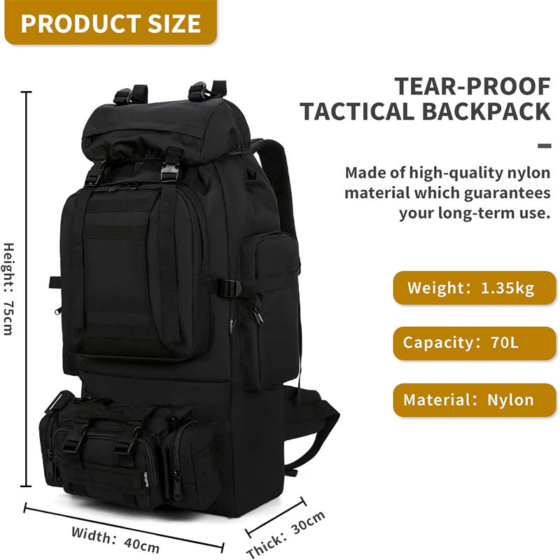 Large capacity Military backpack