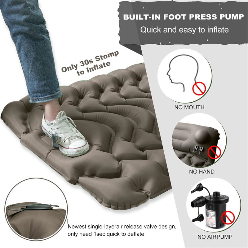 Refugee Rescue easy to store Inflatable Sleeping Pad