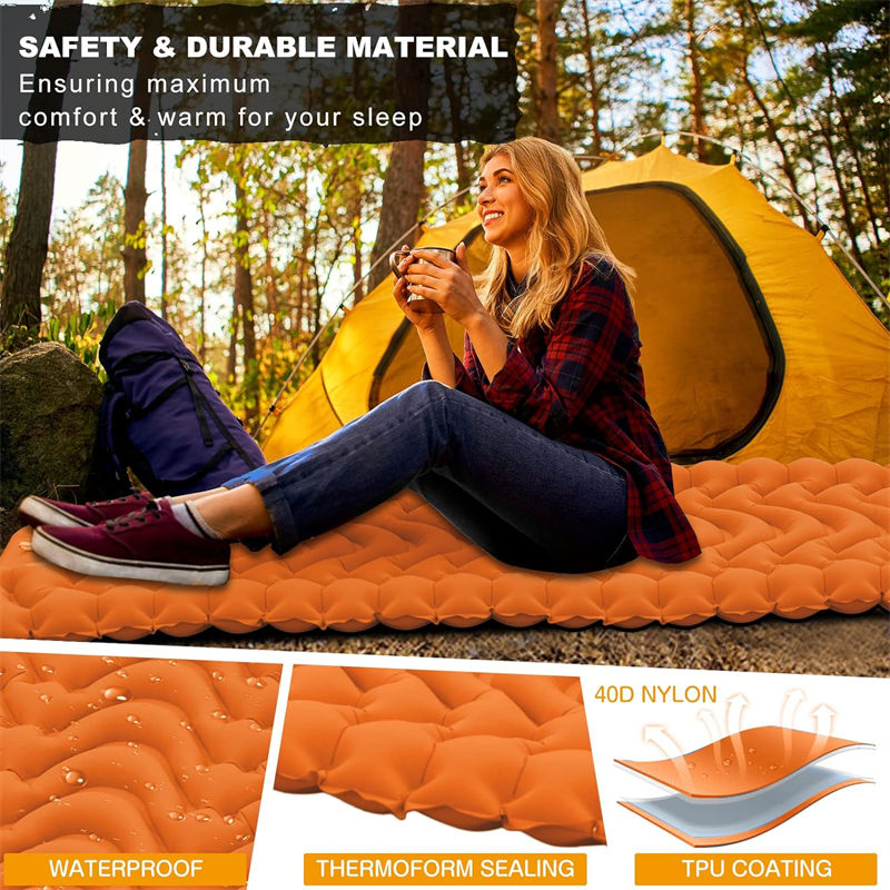 V shaped Low Price Inflatable Sleeping Pad