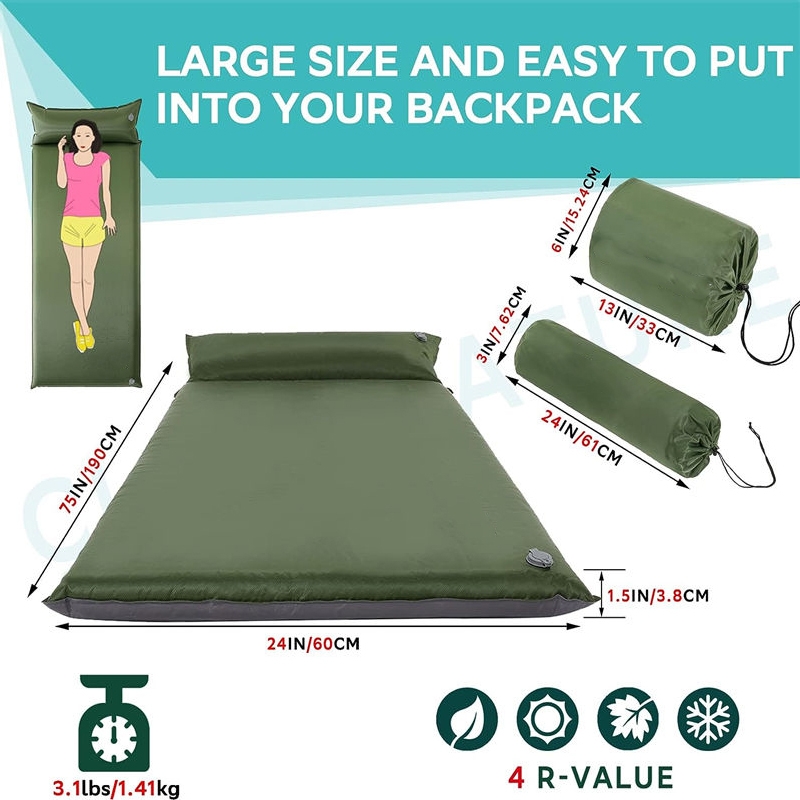 Durable Military Inflatable Sleeping Pad