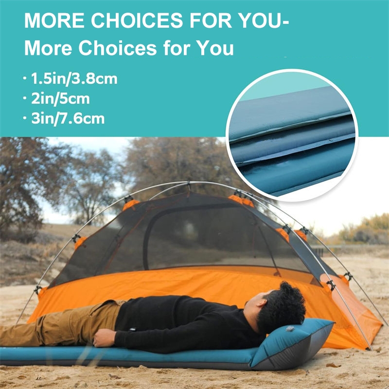 Insulated Emergency Survival Equipment Inflatable Sleeping Pad