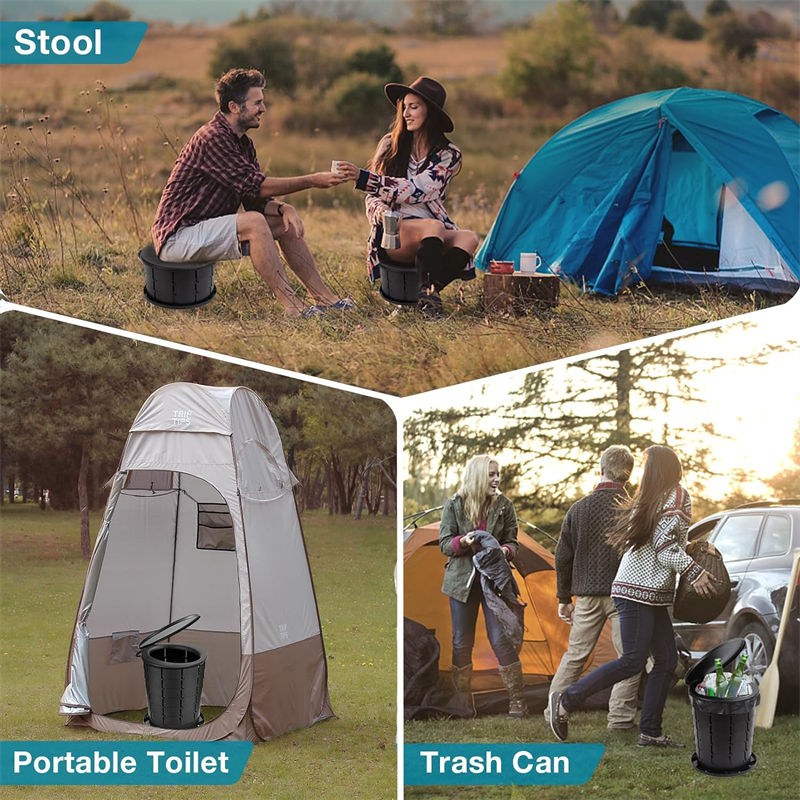 12.5x12.5x3.1 inches portable toilet Durable