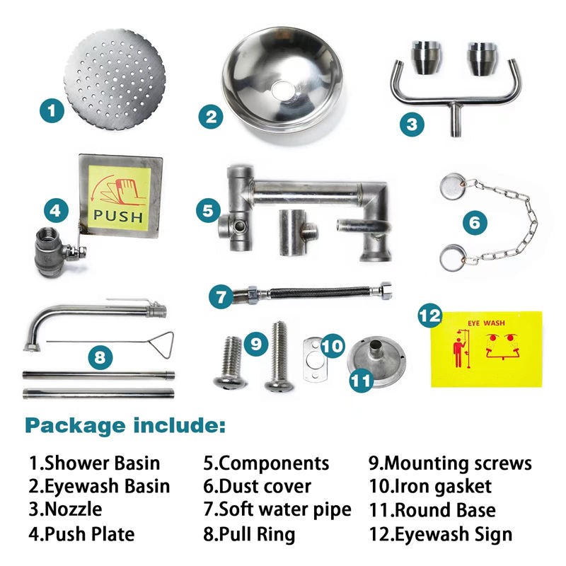 Military Comfortable Shower Eyewash