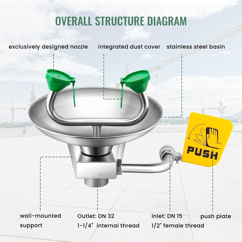 Government Reserve Materials Basin Shower Eyewash