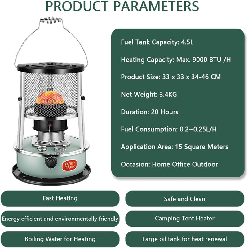 3.4kg Military Durable Kerosene Stove Heater