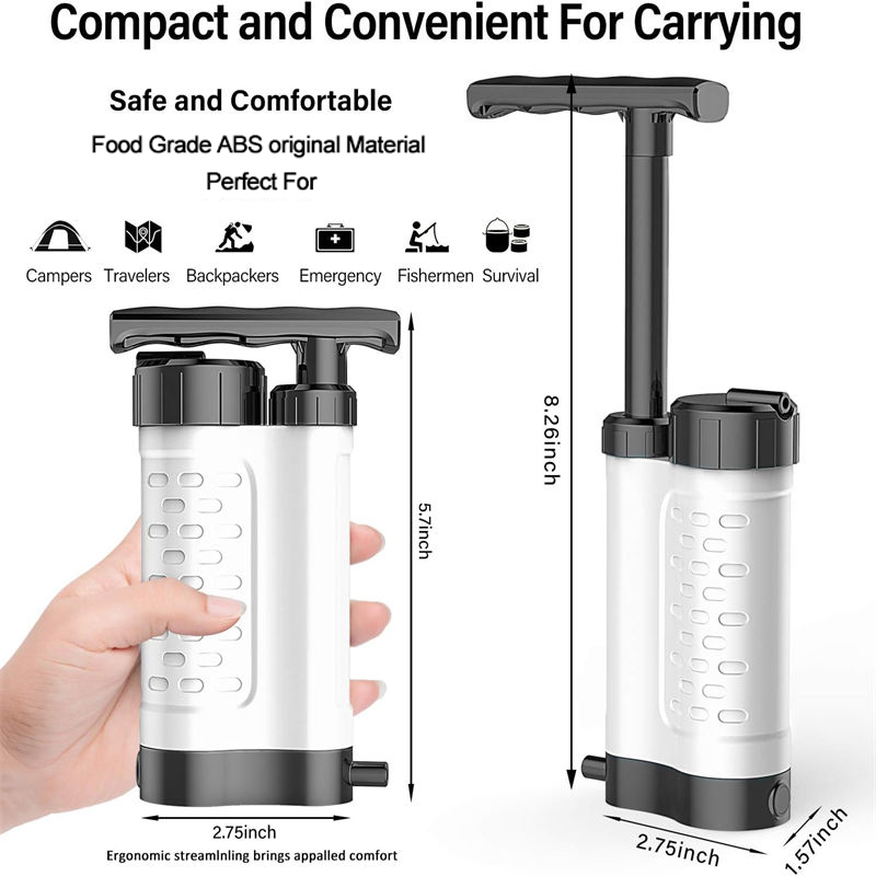 Effortless pushing Civil Disaster Relief Water Purifier