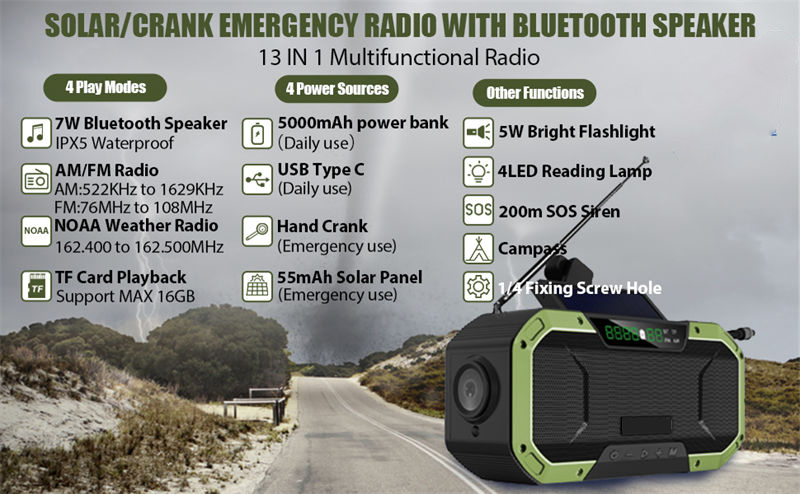 0.9lbs Emergency Relief Durable Radio