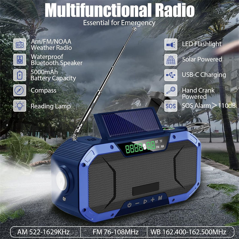 Emergency Preparedness Radio Rechargeable