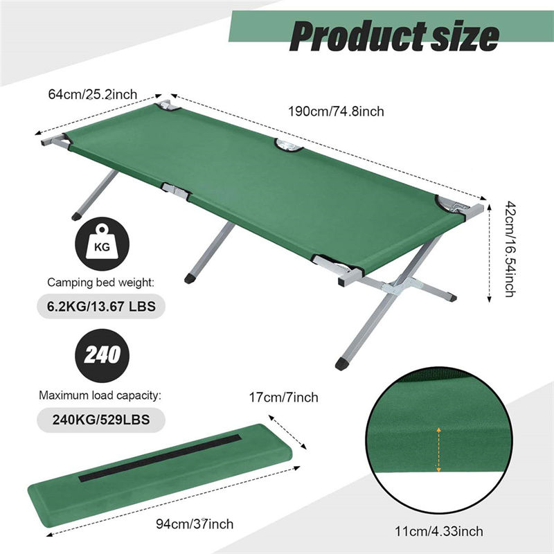 Factory Sale Flood Relief Folding Bed