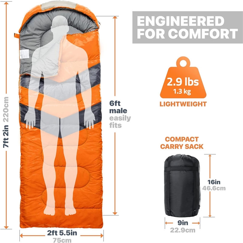 High-Quality Military Orange Sleeping Bag Materials - YRF