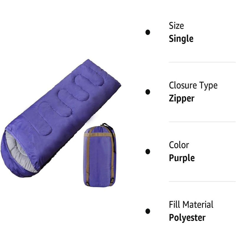 Durable 500g Purple Sleeping Bag - YRF