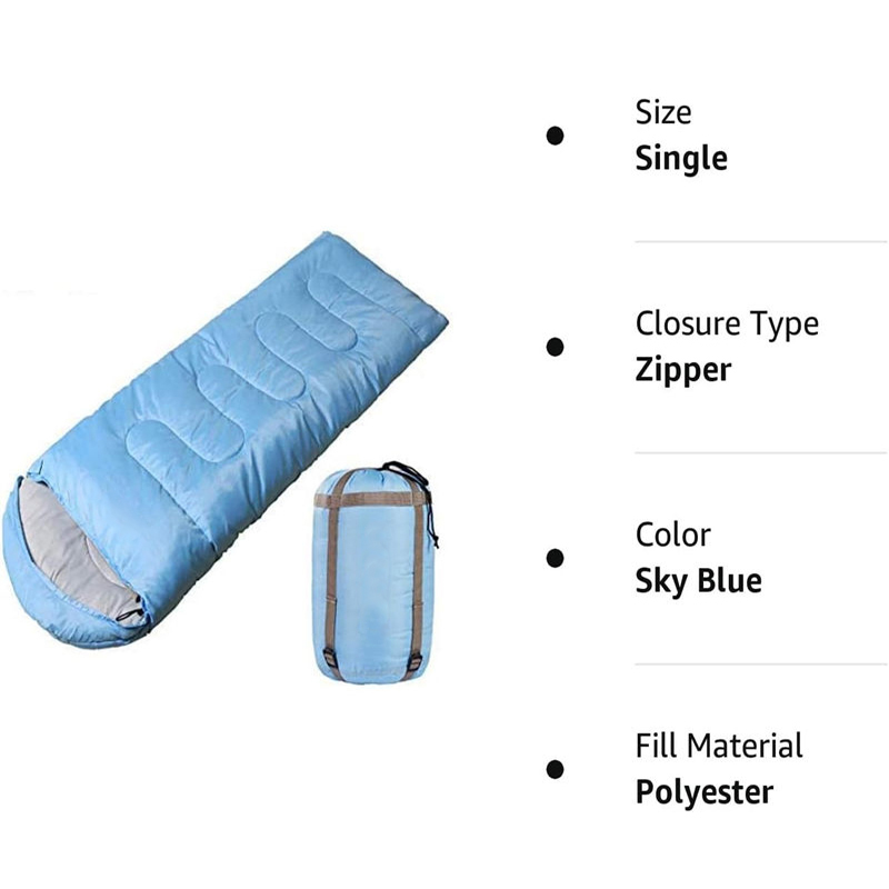 600 - 800 Wash Cycles Sky Blue Sleeping Bag Items - YRF