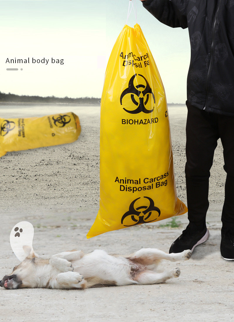 Drawstring Design Medical Garbage Bag