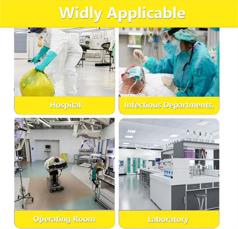 Yellow Medical Warning Color Garbage Bag