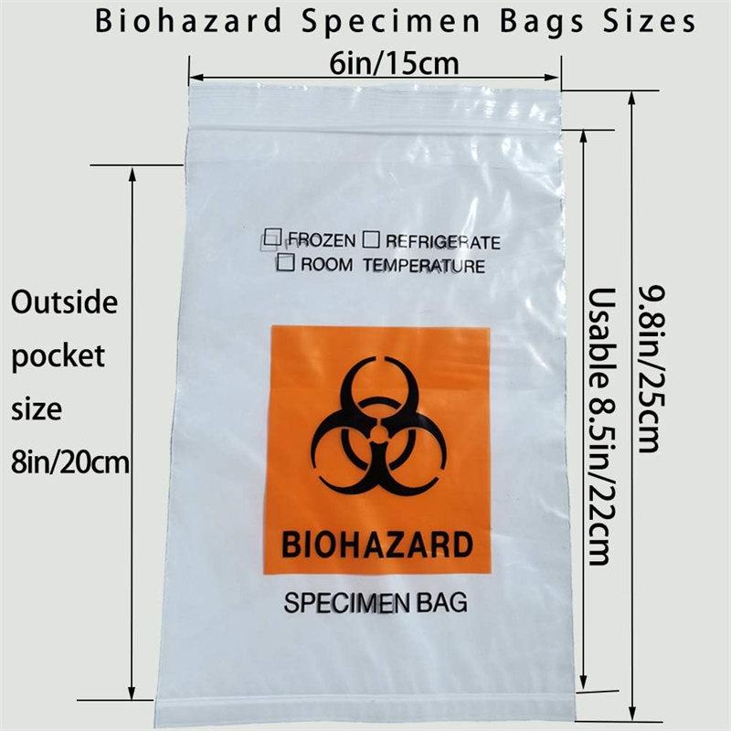 Biohazard Self-Sealing Bags