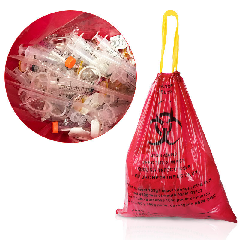 50pcs Package Medical Waste Bag