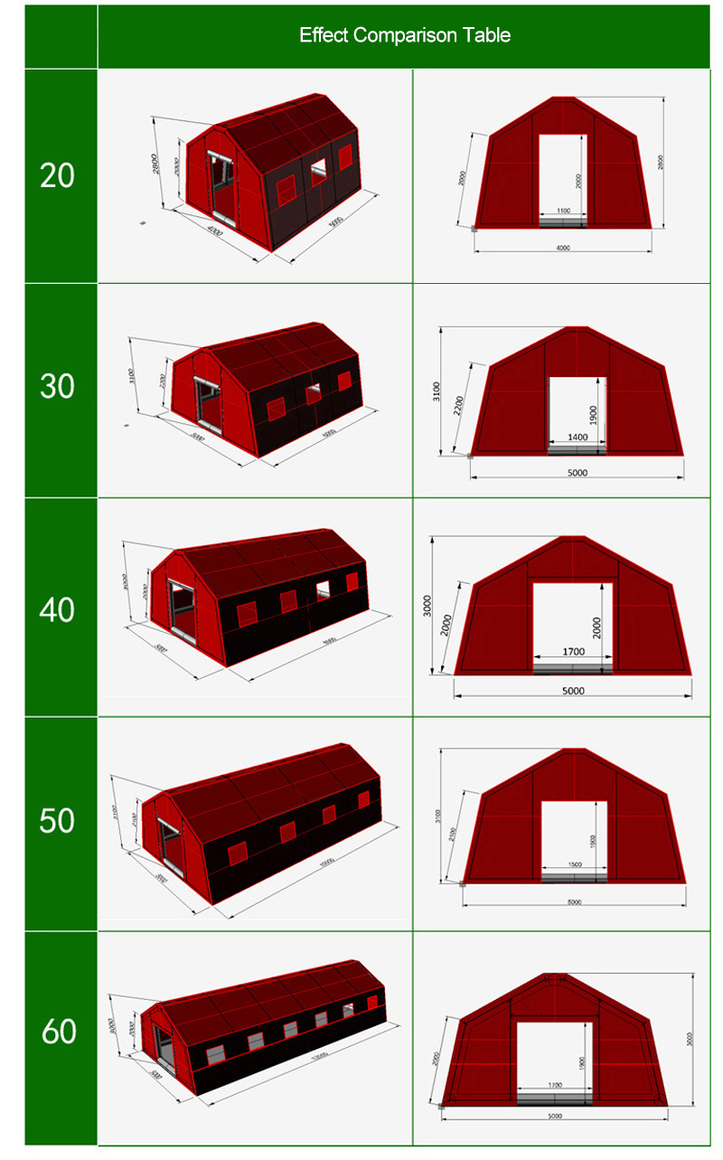 Bright Red tent 1 - 4 person XL fire