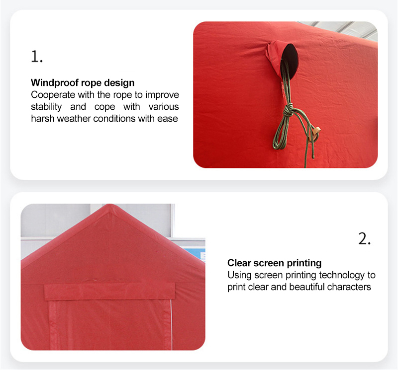 XL tent 1 - 4 person fire Red