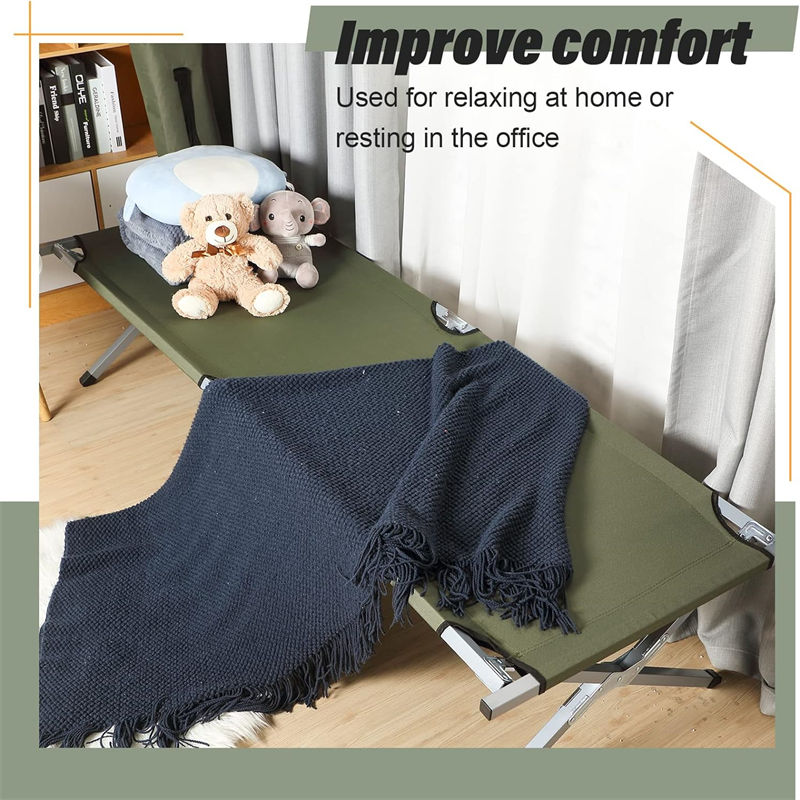 Anti-side-rolling Stable Disaster Area Folding Bed