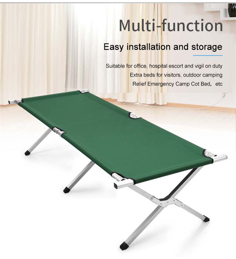 94×17cm Small Volume Military Green Rescue Bed