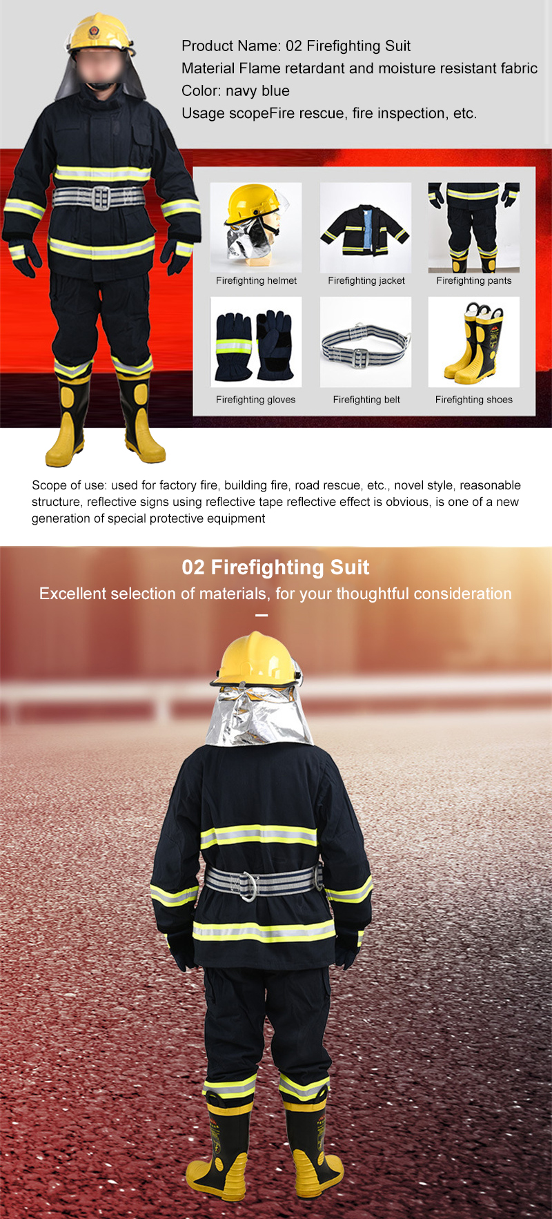 Professional Grade Flame Retardant Fire Suit