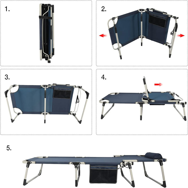 Q: What is the maximum weight capacity of this folding bed? A: Maximum weight capacity 180kg, safety factor 1.9, meeting needs of disaster victims of all body types, including situations of carrying large amounts of personal belongings. Q: What practical advantages does the lightweight design have? A: Weight only 5.7kg, one person can simultaneously carry 3 beds, facilitating airdrop rescue in mountain areas and traffic-interrupted areas, improving disaster relief material delivery efficiency. Q: What advantages does the five-point support structure have over ordinary designs? A: Adding central support point on the basis of traditional four points, improving stability by 160%, maintaining stability on uneven, wet slippery surfaces, not shaking even in aftershock environments. Q: What help does the large-size design provide for disaster victims? A: Sleeping area 190x65x29cm, 20% larger than ordinary disaster relief beds, reducing crowded feeling in long-term settlement, improving sleep quality, promoting physical and mental recovery. Q: What practical value does the quad-fold design have in disaster relief? A: After folding, volume reduced by 88%, single rescue vehicle can transport 40 beds, helicopter can transport 30 beds, greatly improving disaster relief material transport efficiency and coverage. Q: How is the waterproof performance? Is it suitable for rainy season use? A: Waterproof rating reaching IPX5, maintaining dryness in continuous rainfall, 40cm high bed surface effectively isolating ground water accumulation, completely suitable for rainy season use. Q: What is the service life? A: Abrasion resistance reaching 30000 times Martindale test, service life 2.8 times that of ordinary disaster relief beds, aluminum-magnesium alloy frame not degrading for 8 years in extreme environments. Q: How is the deployment and storage speed? A: 9-second quick deployment, 12-second complete folding, simple intuitive operation allowing disaster victims and the elderly to also easily use, 10-person team completing 60-person settlement work within 15 minutes. Q: What is the maximum weight capacity of this folding bed? A: Maximum weight capacity 180kg, safety factor 1.9, meeting needs of disaster victims of all body types, including situations of carrying large amounts of personal belongings. Q: What practical advantages does the lightweight design have? A: Weight only 5.7kg, one person can simultaneously carry 3 beds, facilitating airdrop rescue in mountain areas and traffic-interrupted areas, improving disaster relief material delivery efficiency. Q: What advantages does the five-point support structure have over ordinary designs? A: Adding central support point on the basis of traditional four points, improving stability by 160%, maintaining stability on uneven, wet slippery surfaces, not shaking even in aftershock environments. Q: What help does the large-size design provide for disaster victims? A: Sleeping area 190x65x29cm, 20% larger than ordinary disaster relief beds, reducing crowded feeling in long-term settlement, improving sleep quality, promoting physical and mental recovery. Q: What practical value does the quad-fold design have in disaster relief? A: After folding, volume reduced by 88%, single rescue vehicle can transport 40 beds, helicopter can transport 30 beds, greatly improving disaster relief material transport efficiency and coverage. Q: How is the waterproof performance? Is it suitable for rainy season use? A: Waterproof rating reaching IPX5, maintaining dryness in continuous rainfall, 40cm high bed surface effectively isolating ground water accumulation, completely suitable for rainy season use. Q: What is the service life? A: Abrasion resistance reaching 30000 times Martindale test, service life 2.8 times that of ordinary disaster relief beds, aluminum-magnesium alloy frame not degrading for 8 years in extreme environments. Q: How is the deployment and storage speed? A: 9-second quick deployment, 12-second complete folding, simple intuitive operation allowing disaster victims and the elderly to also easily use, 10-person team completing 60-person settlement work within 15 minutes.