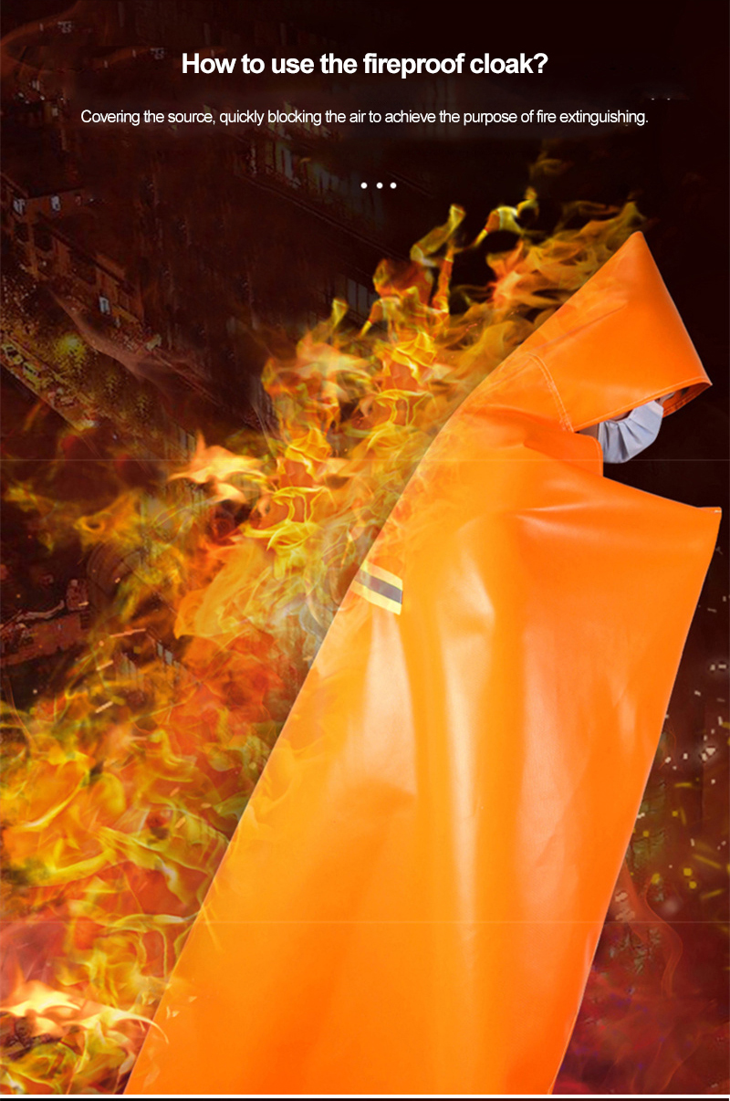 Children's Fire Cape 1.2m×1.0m