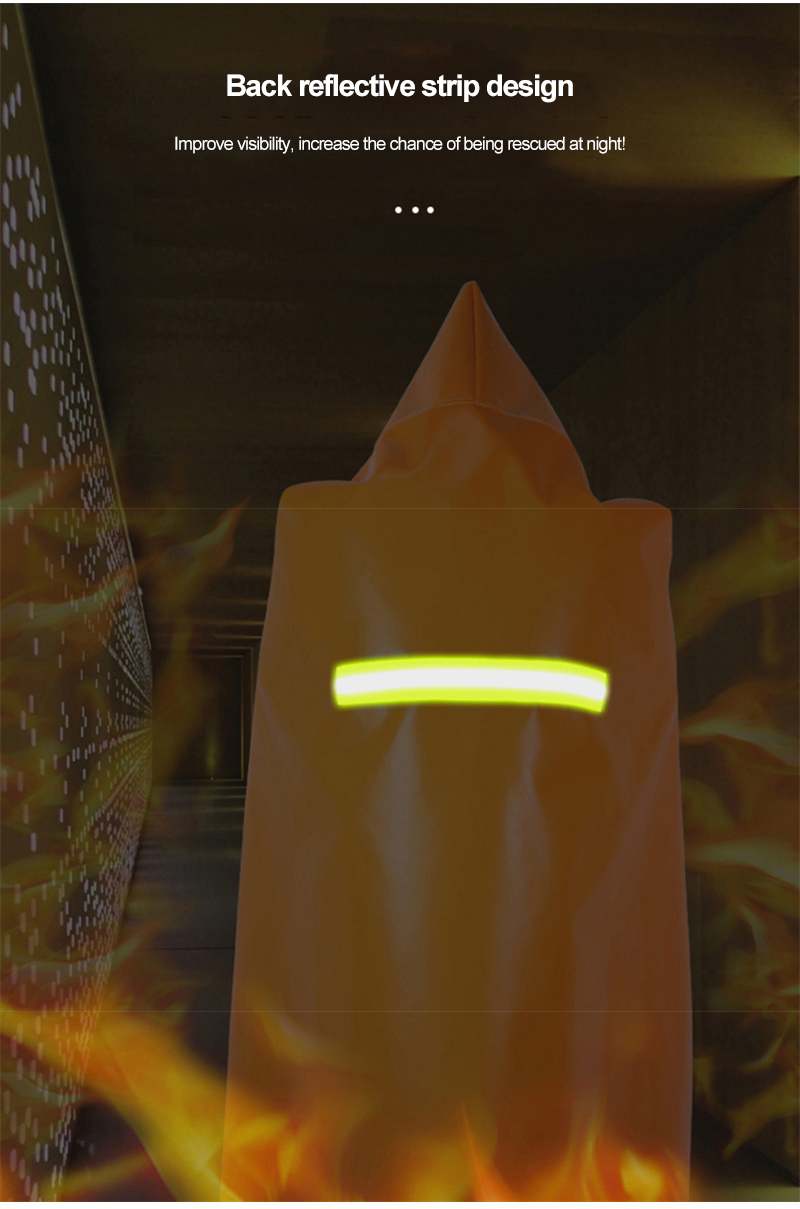 Fiberglass+Silicone Material Fire Cape