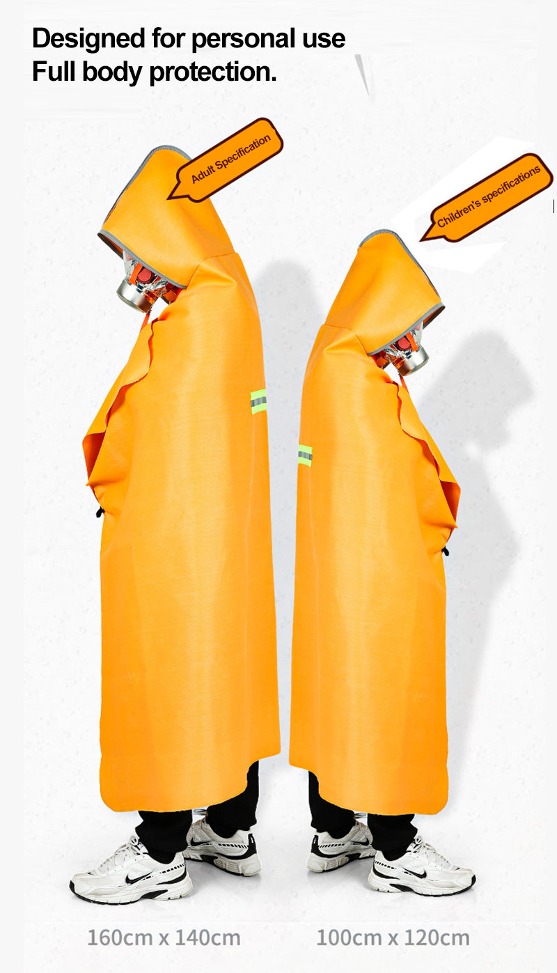 Factory Fire Emergency Cape Kit Industrial Factory Fire Emergency Cape Kit Industrial