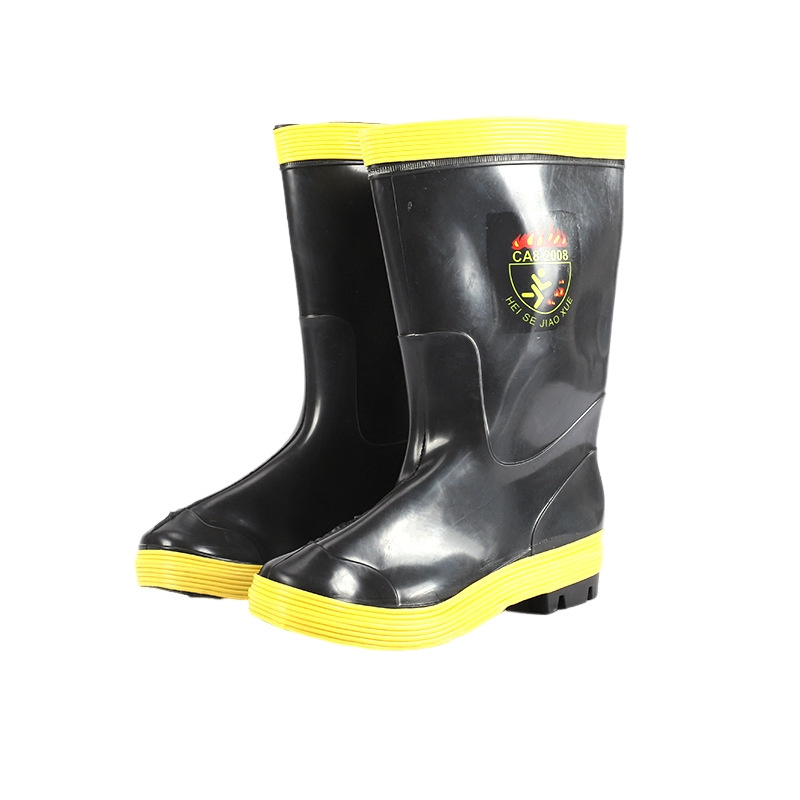 Strong acid-alkali protective fire boots