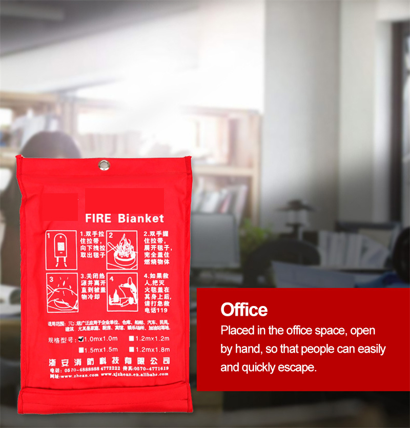 Industrial Accident Silicone Fire Blanket