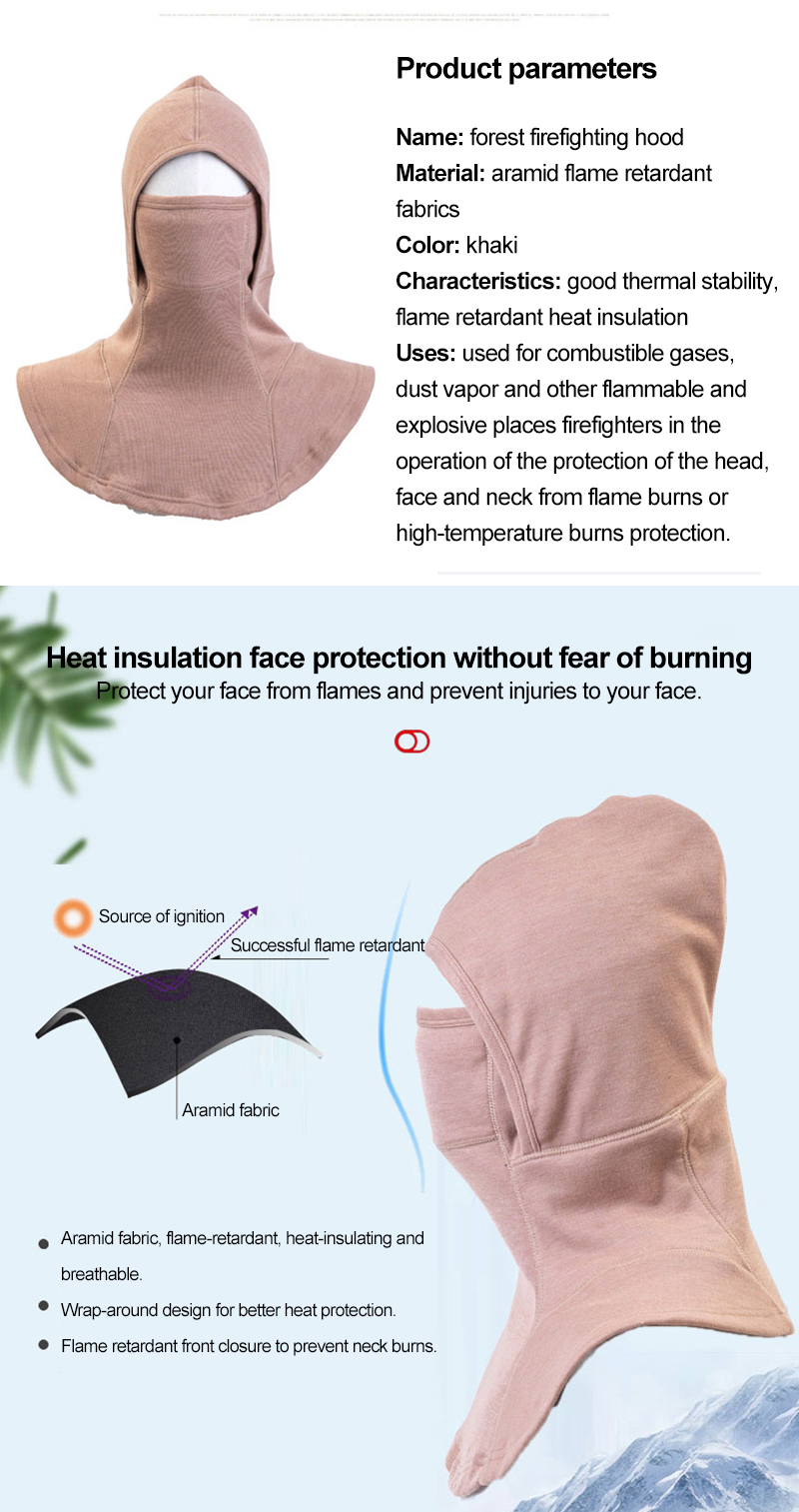 Heat-Resistant Full-Coverage Firefighting Hood