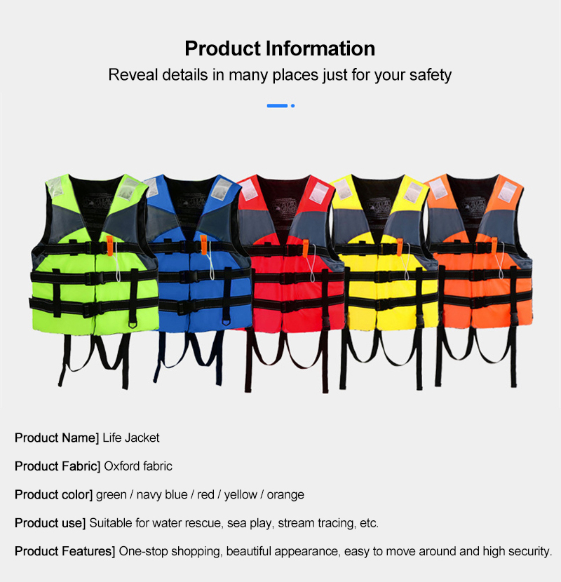 Oxford Fabric Disaster Life Vest