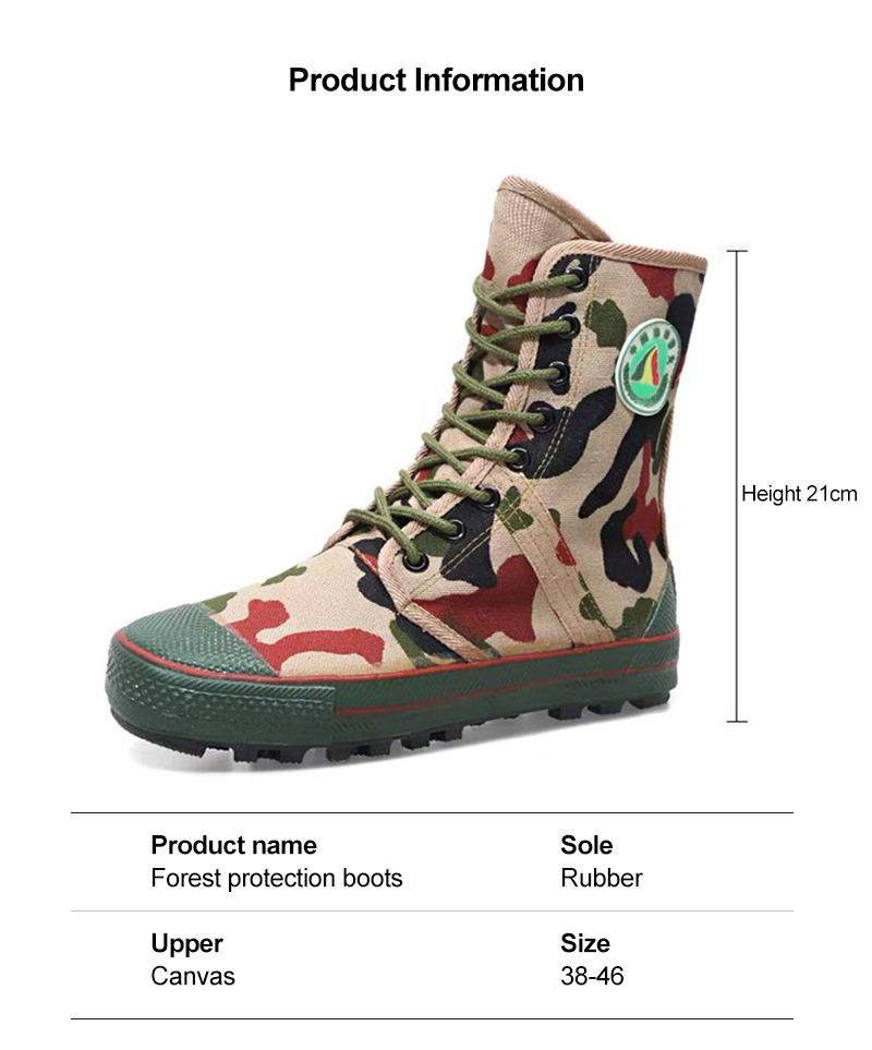 Camo High-top Boots Flood Disaster Relief