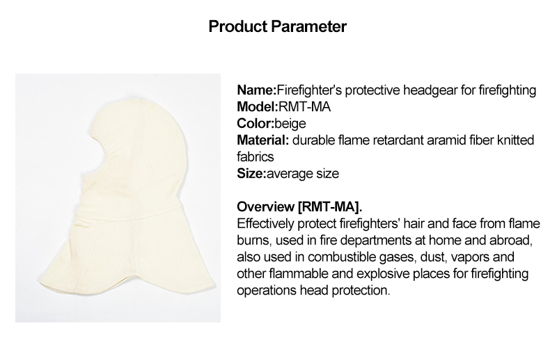 Aramid Fiber Fire-Resistant Hood