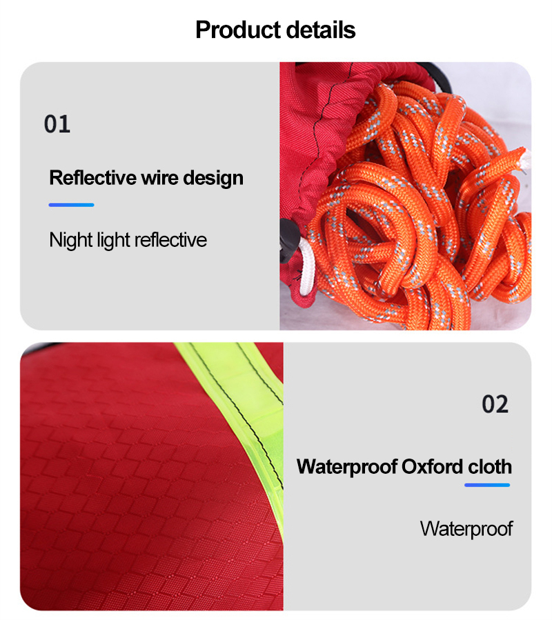 High-Buoyancy Waterproof Rescue Throw Bag