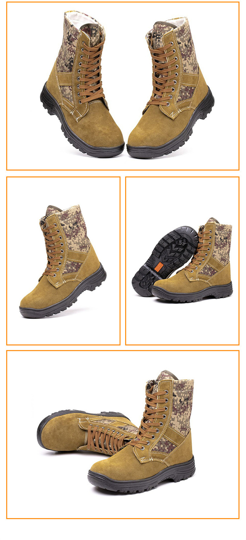 Fire-Resistant Rescue Shoes Anti-Smash Outsole