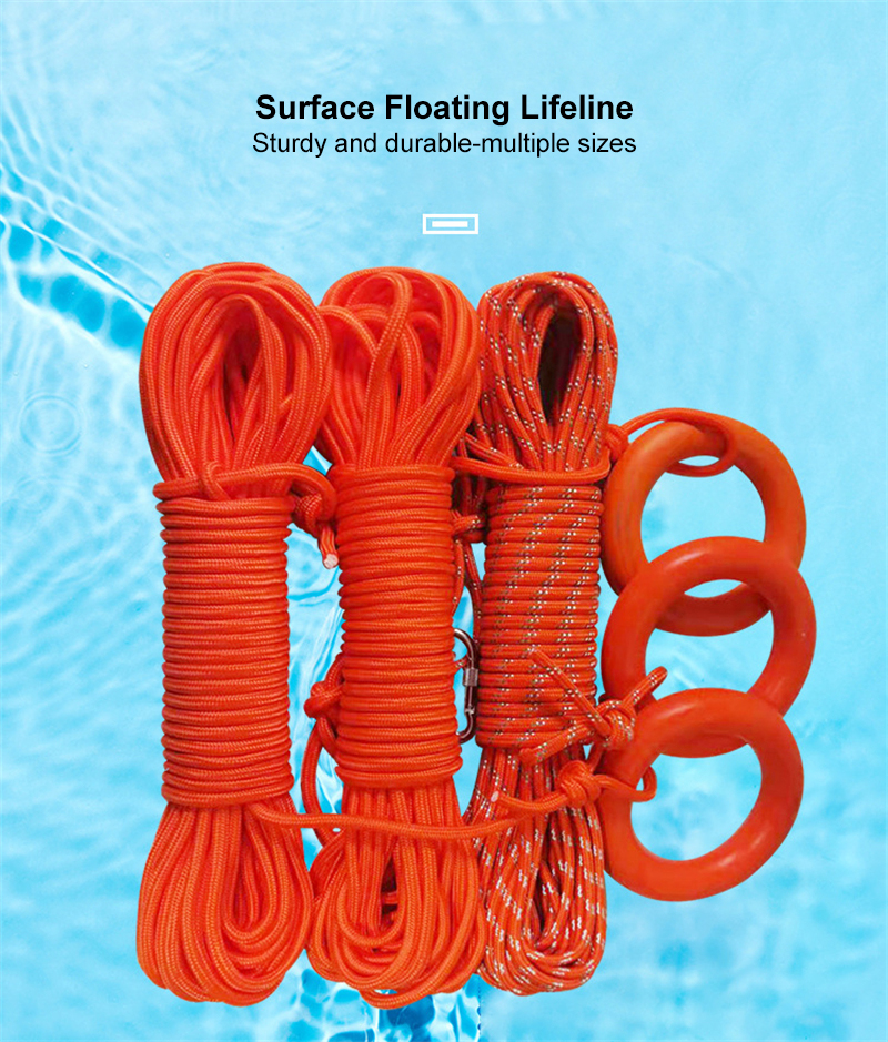 Flood Control Team Rescue Floating Rope