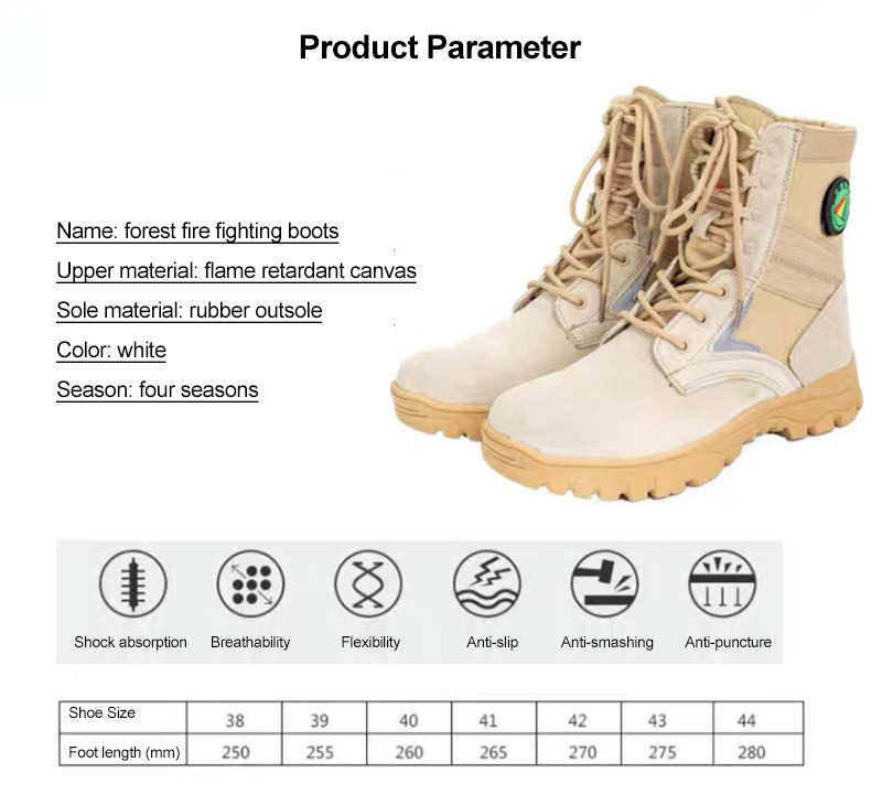 Hexagonal Anti-Slip Firefighting Boots