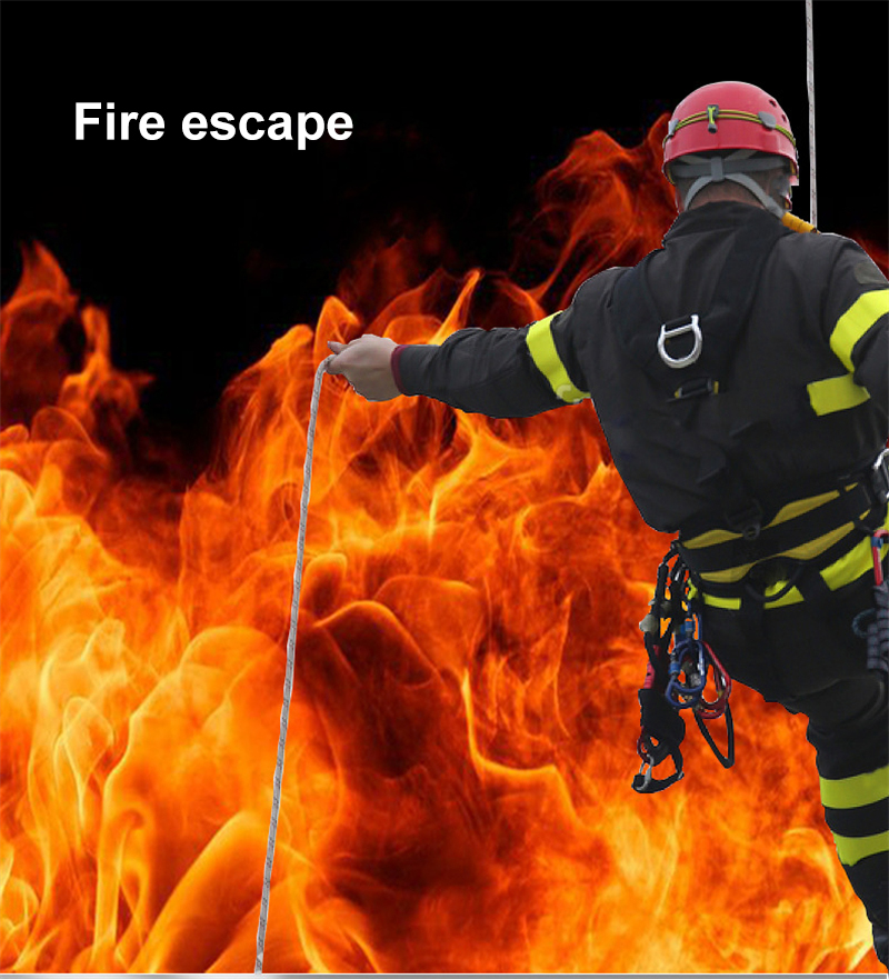 Dual-Hook Design Escape Rope