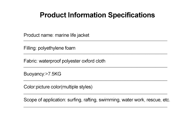 Dam Emergency Response Life Vest