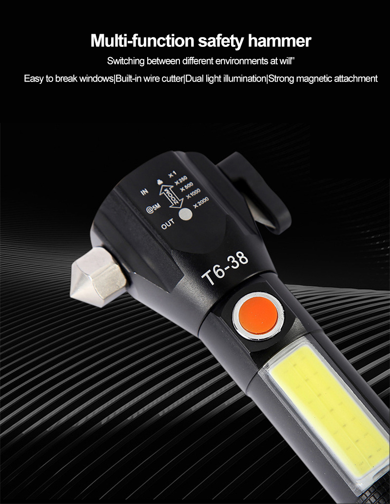Accident Rescue Window Break Flashlight