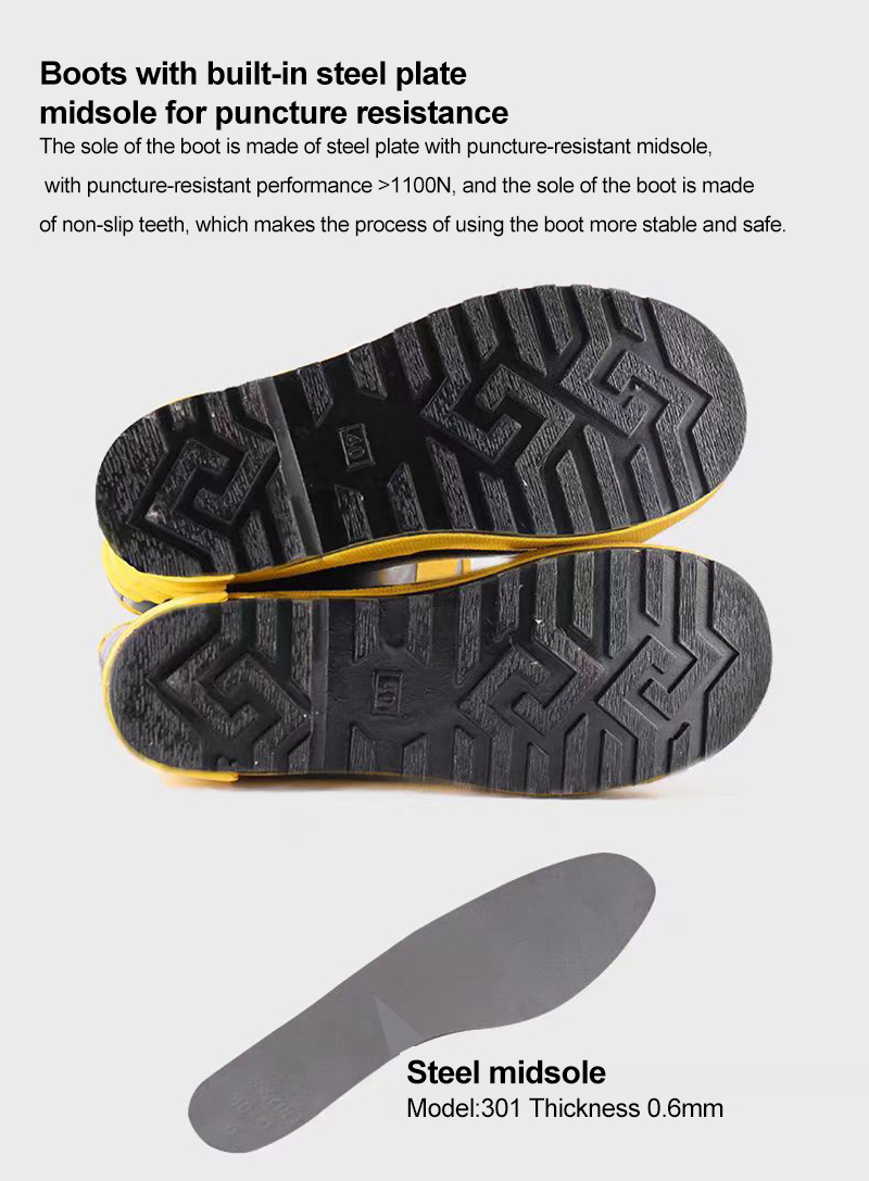 Steel Plate Puncture-Proof Boots 1100N