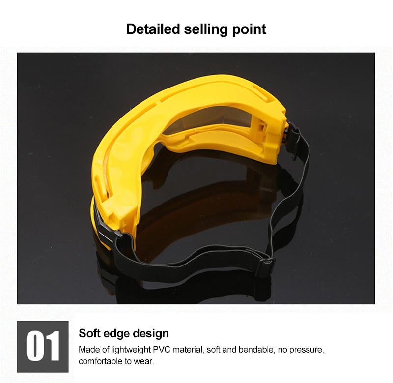 Red Anti-Splash Protective Eyewear