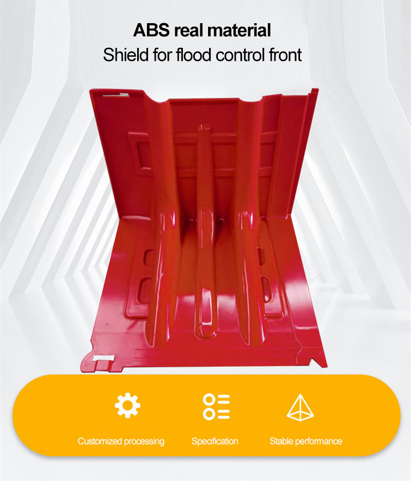 L-shaped Red Water Wall Quick Deployment