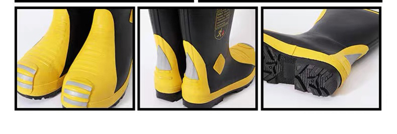 Waterproof Rubber Firefighter Boots